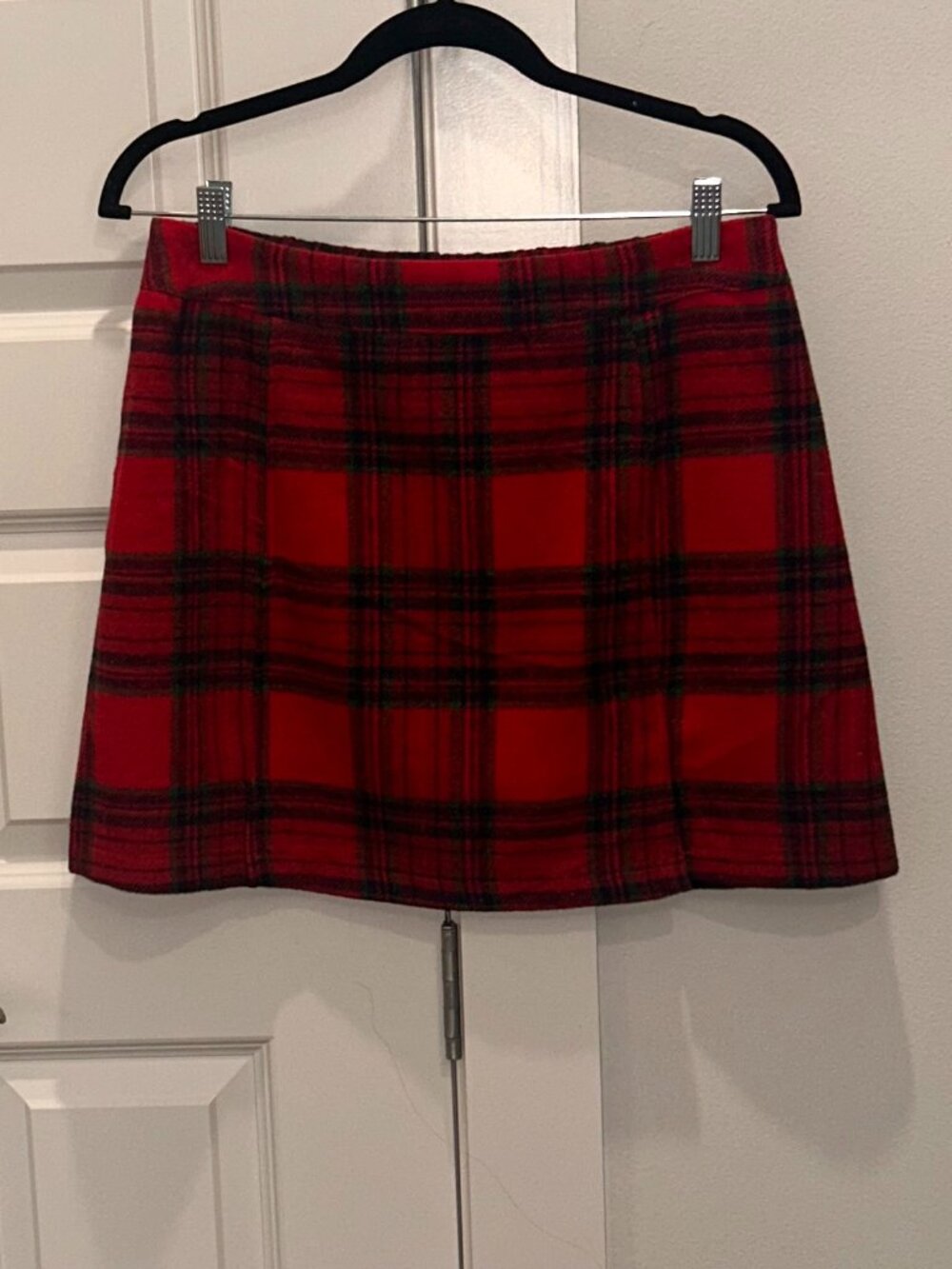 Cupshe Red Plaid Flannel Skirt